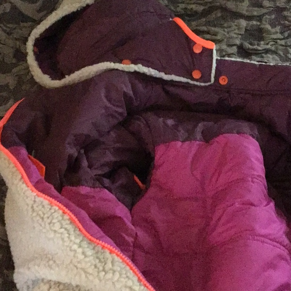 Stylish Purple and Pink Dog Jacket - Picture 6 of 7